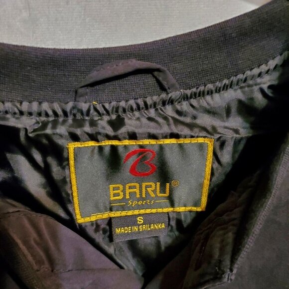 NWT Free Baru Sports Microfiber Golf Windshirt-SM-Black-Polyester Blend - Picture 3 of 5